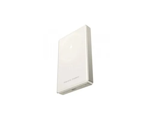 Батарея універсальна Choetech Magnetic Wireless 10000mAh 20W, PD, Qi-15W, USB-C In/Out Ultra-thin, Beige (B739-CCCWH)