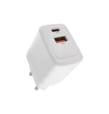 Зарядний пристрій EMOS V02G20 1xUSB-A + 1xUSB-C PD20W GaN (V02G20)