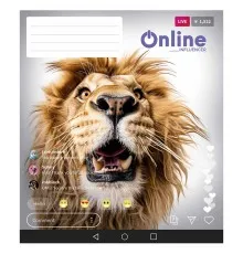 Зошит Школярик Online 48 аркушів клітинка (048-3420K)