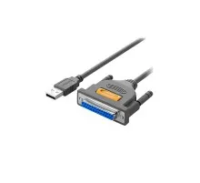 Кабель для принтера USB 2.0 to DB25 2.0m US167 black Ugreen (20224)