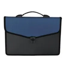 Папка - портфель Buromax 3 compartments, with a lock, blue (BM.3734-02)