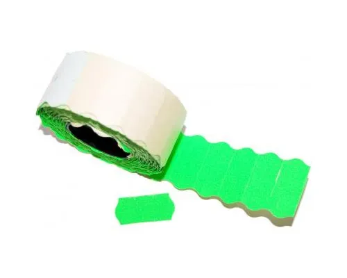 Етикет-стрічка Aurika 26х12 green, 25 рул (2612G)