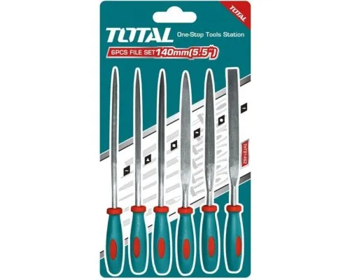Набір інструментів Total надфилей, 140мм, 6шт. (THT91462)