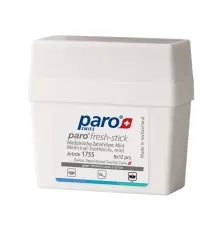 Зубочистки Paro Swiss fresh-sticks Медичні середнього розміру з ментолом 96 шт. (7610458017555)