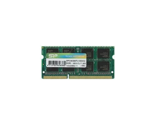 Модуль пам'яті для ноутбука SoDIMM DDR3 8GB 1600 MHz Silicon Power (SP008GBSTU160N02)