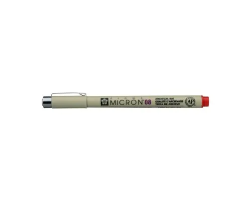 Лайнер Sakura Pigma Micron (0.8) 0,5 мм Червоний (084511318366)