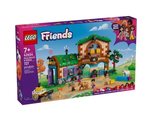 Конструктор LEGO Friends Ранчо та стайня поні (42654)
