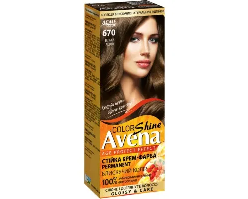 Фарба для волосся Acme Color Avena Shine Color Стійка 670 - Вільха (4823115502599)