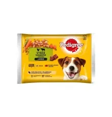 Вологий корм для собак Pedigree мікс смаків 4х100 г (5900951125737)