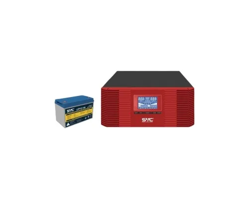 Пристрій безперебійного живлення SVC XL-1200 1200VA/1000W+LiFePO4 12.8V 100Ah (XL-1200+12.8V 100Ah)