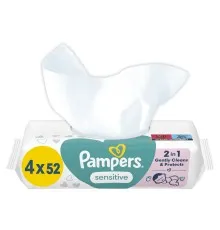 Дитячі вологі серветки Pampers Sens 4x52 (8001841062624)