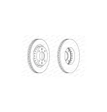 Гальмівний диск FERODO DDF1397