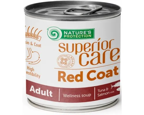 Консерви для собак Nature's Protection Superior Care Red Coat All Breeds Adult Salmon and Tuna 140 мл (KIKNPSC63361)