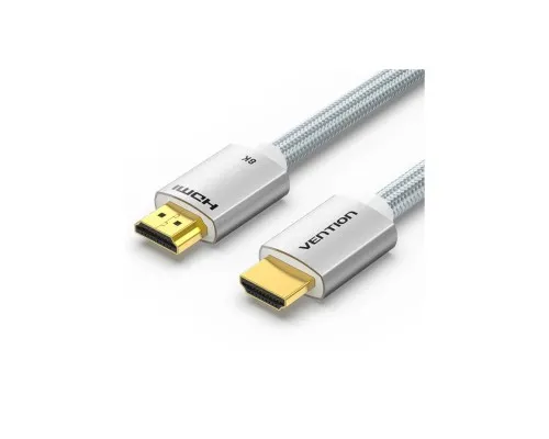 Кабель мультимедійний HDMI M to HDMI M 2.0m V2.1 8K60Hz silver VENTION (ALCIH)