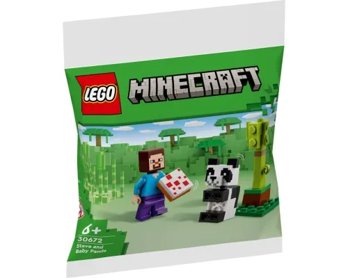 Конструктор LEGO Minecraft Стів і малюк-панда (30672)