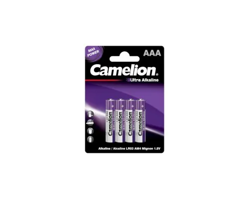 Батарейка Camelion AAA LR03 Ultra Alkaline * 4 (LR03-BP4UT)