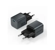 Зарядний пристрій Vention USB-C PD20W GaN gray (FEVH0-EU)