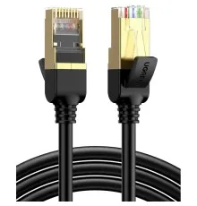 Патч-корд 1м, F/FTP cat 7 RJ-45 black Ugreen (U_11268)