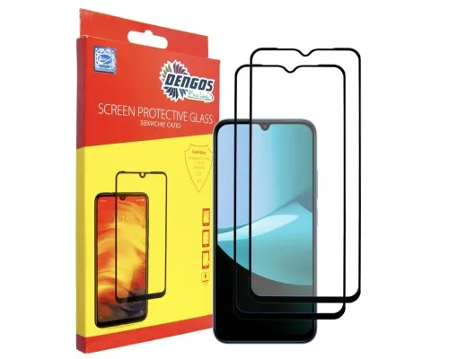 Скло захисне Dengos Xiaomi Redmi 15C Black 2 pcs (DG-TG2P-88)