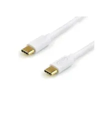 Дата кабель USB-C to USB-C 0.8m 60W 3A QC 3.0 white Atcom (AT-C08)