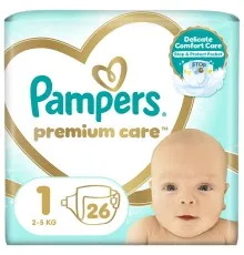 Підгузки Pampers Premium Care Розмір 1 (2-5 кг) 26 шт (8001841104614)