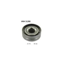 Ролик натягувача ременя SKF VKM 31280
