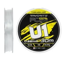Флюорокарбон Favorite U1 FC 30m 16/0.66mm 59.2lb/26.87kg (1693.12.24)