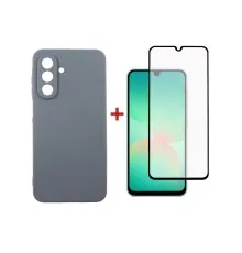 Чохол до мобільного телефона Dengos Carbon + glass Samsung Galaxy A26 Grey (DG-KM-189)