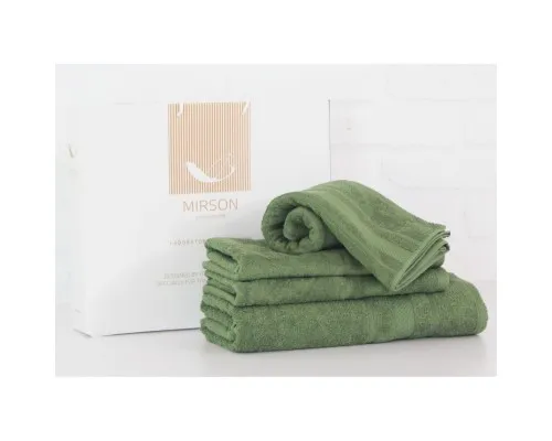 Рушник MirSon набір банних 5079 Elite SoftNess Military 40х70, 50х90, 70х1 (2200003975710)