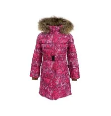 Пальто дитяче Huppa YASMINE 12020055 фуксія з принтом 104 (4741468561776)