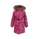 Пальто дитяче Huppa YASMINE 12020055 фуксія з принтом 104 (4741468561776)