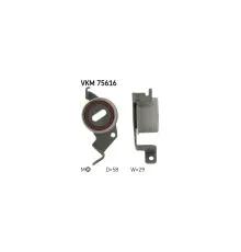 Ролик натягувача ременя SKF VKM 75616