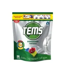 Таблетки для посудомийних машин Tems 4 в 1 36 шт. (8697916021131)