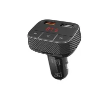 FM модулятор Promate SmarTune 2+ BLUETOOTH 5.0 USB QC 3.0 AUX/SD/USB BLACK (smartune-2+.black)