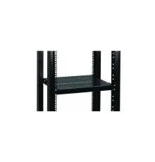 Полка 19" Conteg 1U глуб. 550 мм. до 100кг. RAL9005 (DP-PZ-550)