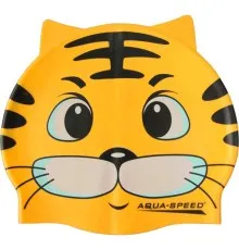 Шапка для плавання Aqua Speed Zoo 115-Cat 5529 жовтий кіт Діт OSFM (5908217655295)