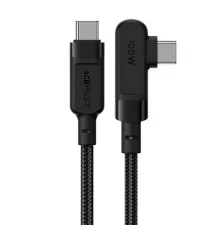Дата кабель USB-C to USB-C 2.0m 5A 100W nylon C5-03 black Acefast (6974316281016)