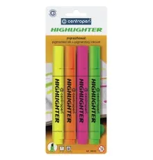Набір маркерів Centropen Fax 8852 1-4,6 мм, chisel tip, SET 4colors (BLister) (8852/4/BL)