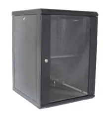 Шафа настінна Hypernet 15U 19" 600x450 (WMNC-15U-FLAT-BLACK)