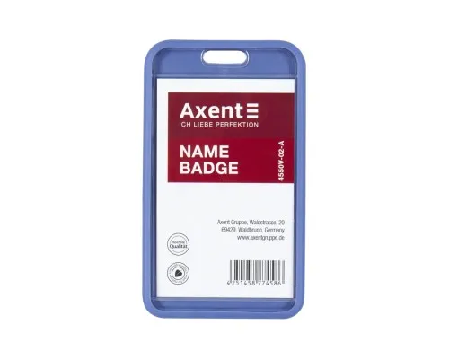 Бейдж Axent чохол SoftTouch матовий, 54х85мм ,димчасто синій (4550V-02-A)