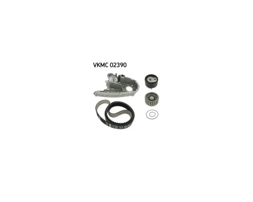 Комплект ременя ГРМ з помпой SKF VKMC 02390