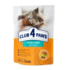 Сухий корм для кішок Club 4 Paws Преміум Sterilised з куркою 900 г (4820269144811)