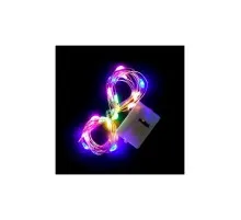 Гірлянда Voltronic Mix Color 20 LED, 1 режим, 3 м, прозора, 3*АА (Garl-20LED-3m-Mix)