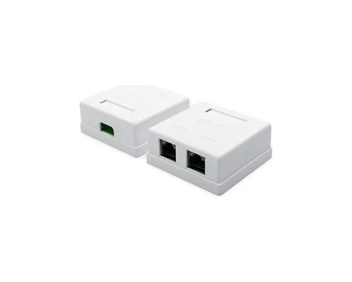 Комп'ютерна розетка Atcom RJ45 x2 UTP 5e (15254)