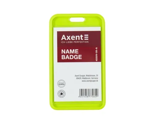 Бейдж Axent чохол SoftTouch матовий, 54х85мм ,салатовий (4550V-09-A)
