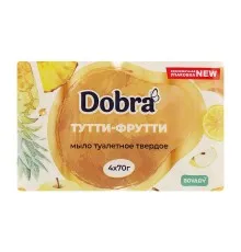 Тверде мило Dobra Тутті-фрутті 4 x 70 г (4820195504161)