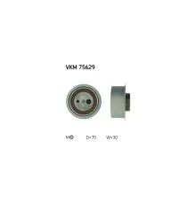 Ролик натягувача ременя SKF VKM 75629