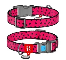 Нашийник для тварин WAUDOG Nylon "Кавун" пластиковий фастекс XS (5226)