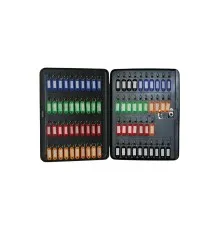 Бокс для ключів Buromax на 77 секції, з брелоками, з кодовим замком, сталевий, чорний (BM.0413)