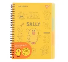 Зошит Yes А5 Line Friends. Sally пластикова обкладинка 80 аркушів, лінія (765736)